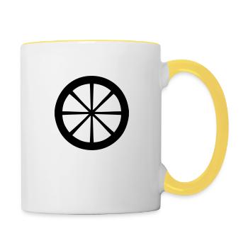 Wheel - Contrasting Mug - white/yellow - Right