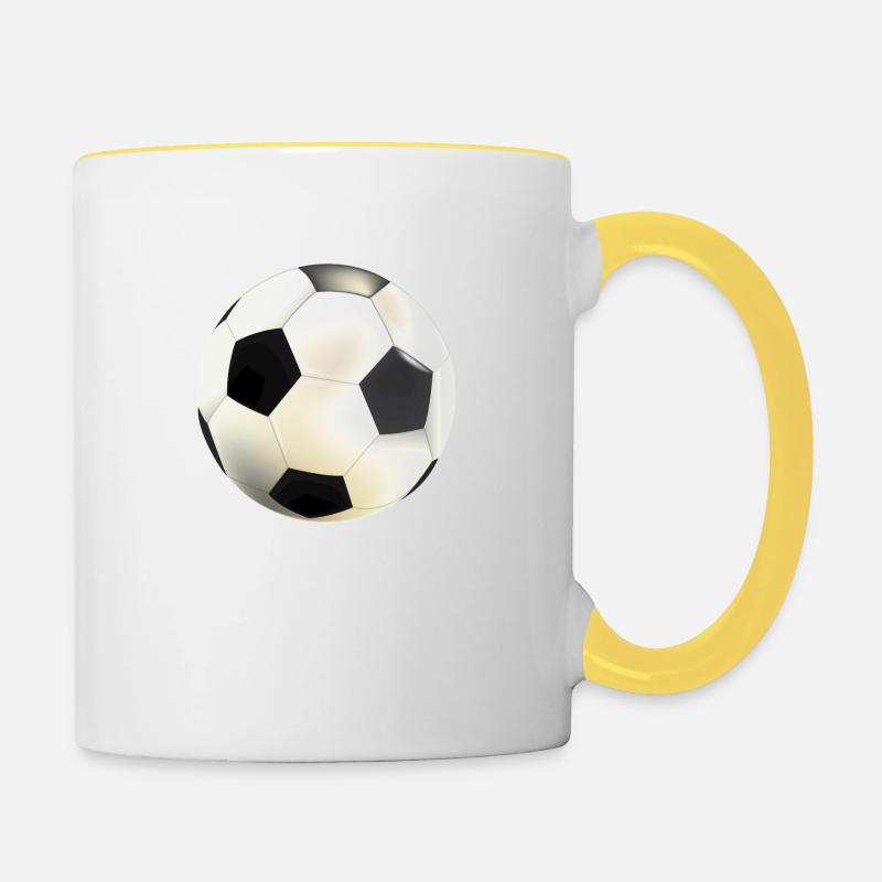 ball - Contrasting Mug - white/yellow