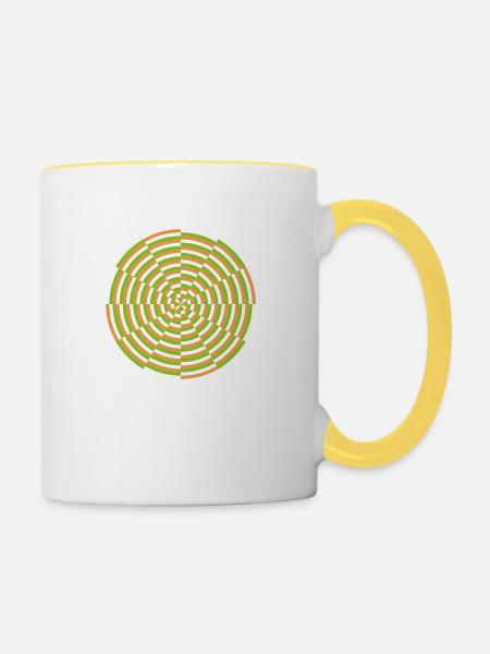 twisted_minds_2 - Tasse zweifarbig - Weiß/Gelb