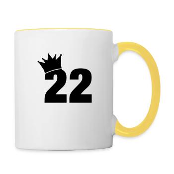 22_krone_f1 - Contrasting Mug - white/yellow - Right