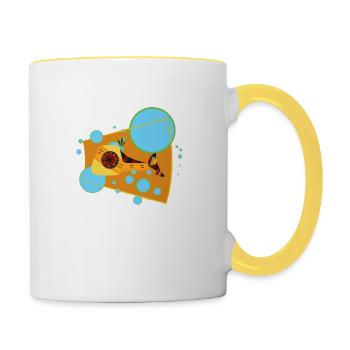 salmon - Contrasting Mug - white/yellow - Right