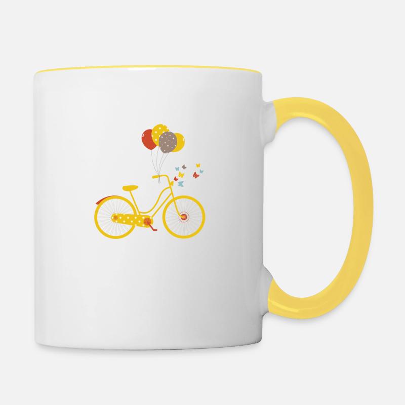 velo - Contrasting Mug - white/yellow