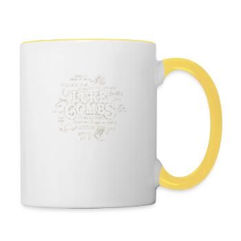 Combs songs - Contrasting Mug - white/yellow - Right
