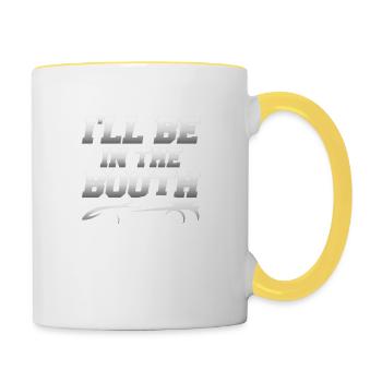 I'll Be In The Booth Auto Body Technician Painter - Contrasting Mug - white/yellow - Right