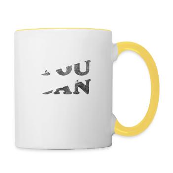 Remember You Can Everything - Tasse zweifarbig - Weiß/Gelb - Rechts