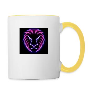 Lion - Tasse zweifarbig - Weiß/Gelb - Rechts