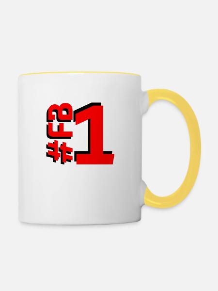 FB1-KARTON - Tasse zweifarbig - Weiß/Gelb