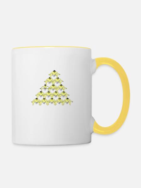 SUMO - Tasse zweifarbig - Weiß/Gelb