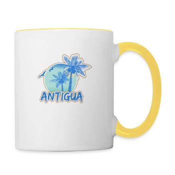 Holidays Antigua - Contrasting Mug - white/yellow - Right
