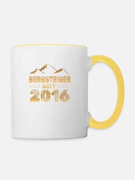 2016 - Tasse zweifarbig - Weiß/Gelb