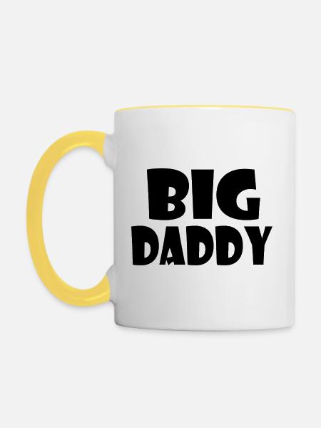 BIG DADDY - Tasse zweifarbig - Weiß/Gelb