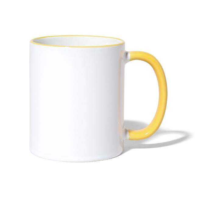 Amy's 'Overthink' design on mugs