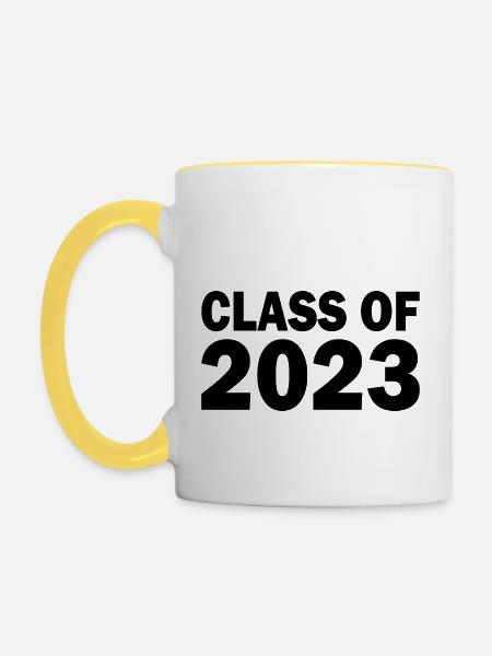 Class of 2023 - Tasse zweifarbig - Weiß/Gelb