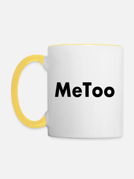 Me too - Tasse zweifarbig - Weiß/Gelb