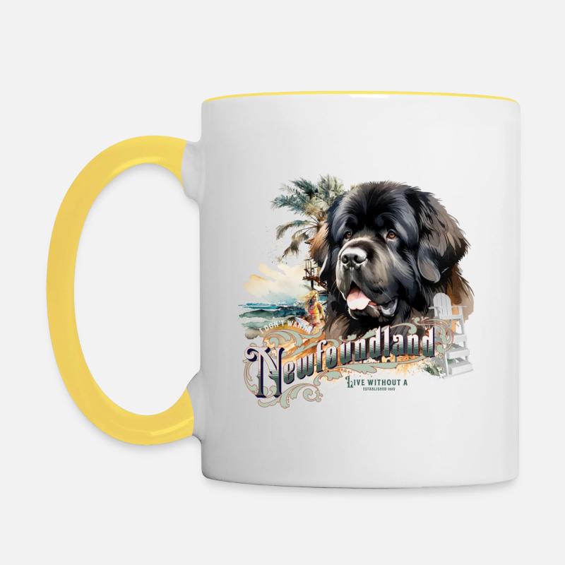 Newfoundland - Contrasting Mug - white/yellow