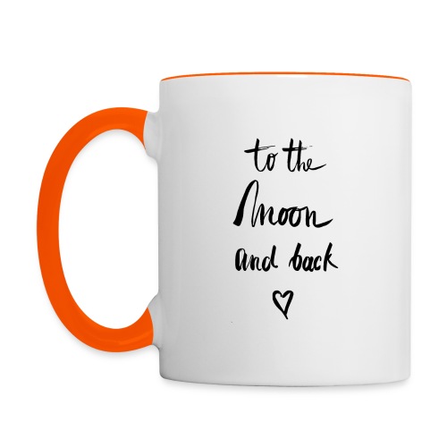 To the moon and back - Tasse zweifarbig