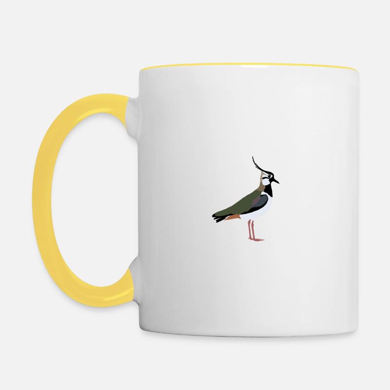 Kiebitz - Mug contrasté - blanc/jaune