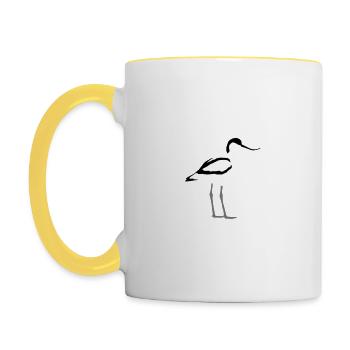 avocet - Contrasting Mug - white/yellow - Left