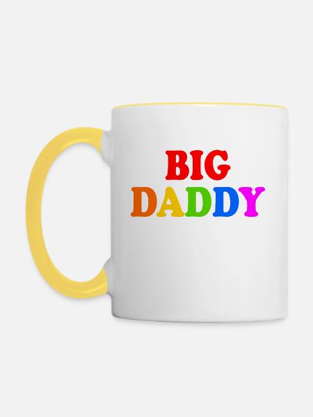 Big daddy - Tasse zweifarbig - Weiß/Gelb