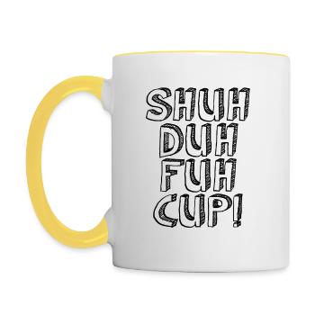 Shuh Duh Fuh Cup - Contrasting Mug - white/yellow - Left