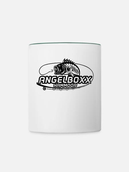 AngelBoxx Fishing Apparel - Tasse zweifarbig - Weiß/Dunkelgrün