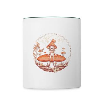 Fairy Tale Fairy - Contrasting Mug - white/dark green - Front