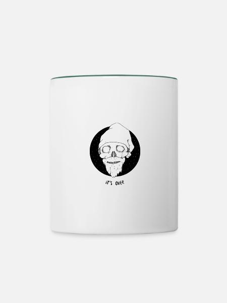 It´s Over - Tasse zweifarbig - Weiß/Dunkelgrün
