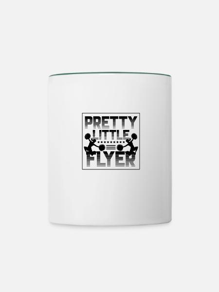 Cheerleader - Tasse zweifarbig - Weiß/Dunkelgrün