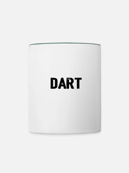 Dart Vader, Geschenk, Geschenkidee - Tasse zweifarbig - Weiß/Dunkelgrün