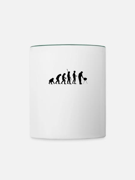 Evolution BBQ - Tasse zweifarbig - Weiß/Dunkelgrün