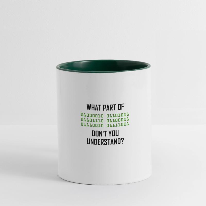 Binary system programmer computer science nerd Contrasting Mug