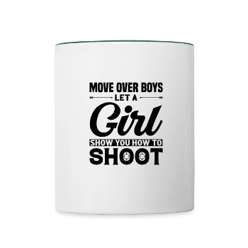 Archery - Bow Hunter Design Archery Arrow - Contrasting Mug - white/dark green - Front