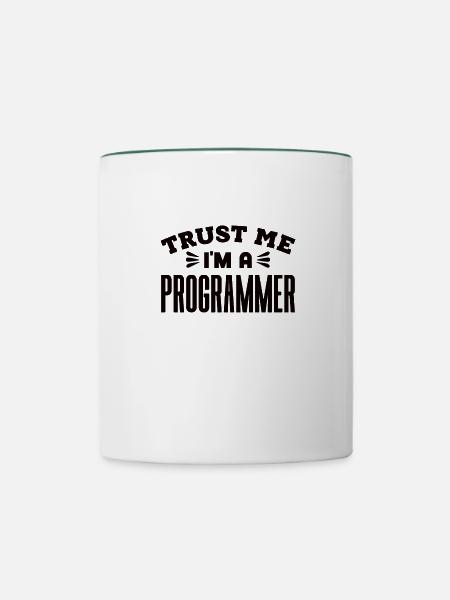 Softwareentwickler Programmierer Geschenk - Tasse zweifarbig - Weiß/Dunkelgrün