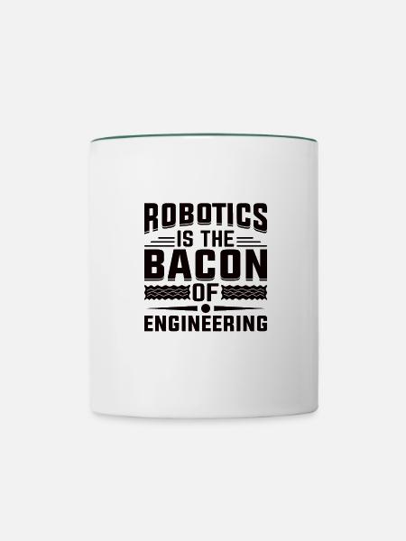 Roboter Programmierer Automatisierungstechniker - Tasse zweifarbig - Weiß/Dunkelgrün