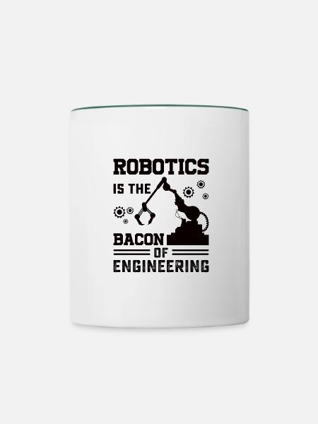 Roboter Programmierer Automatisierungstechniker - Tasse zweifarbig - Weiß/Dunkelgrün