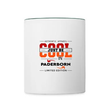 Paderborn Meine Stadt Cool I Love Reise Tour - Tasse zweifarbig - Weiß/Dunkelgrün - Vorne