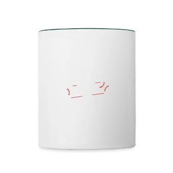 I can do everything through Christ Baseball Christian - Contrasting Mug - white/dark green - Front