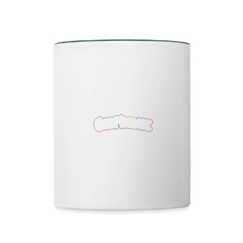 Christian Faith Godfidence - Contrasting Mug - white/dark green - Front