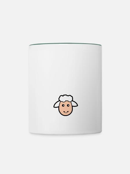 Leader sheep - Mug contrasté - blanc/vert foncé
