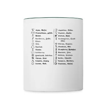 Apotheke Apotheker Apothekerin - Tasse zweifarbig - Weiß/Dunkelgrün - Vorne