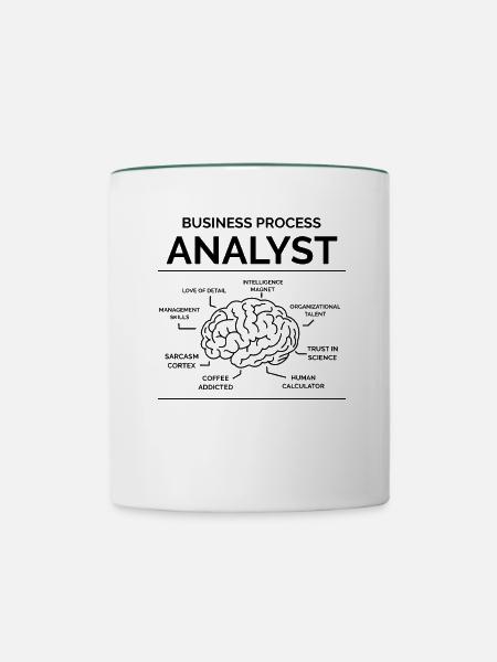 Geschäftsprozess Analyst - Tasse zweifarbig - Weiß/Dunkelgrün
