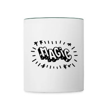 Magic - Contrasting Mug - white/dark green - Front