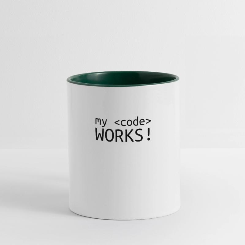 Mon code fait de la programmation informatique Mug contrasté
