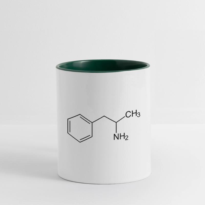 Formule de structure de drogue d'amphétamine Mug contrasté