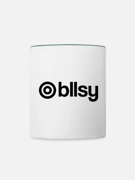 bullseye - Tasse zweifarbig - Weiß/Dunkelgrün