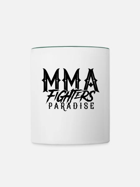 Mma Sieger Winner Champion - Tasse zweifarbig - Weiß/Dunkelgrün