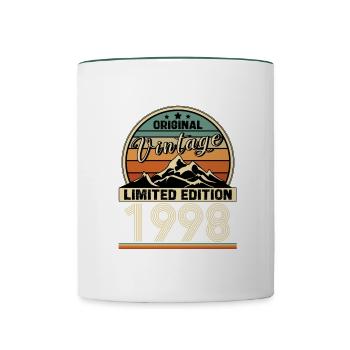 1998 - Tasse zweifarbig - Weiß/Dunkelgrün - Vorne