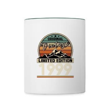 1999 - Contrasting Mug - white/dark green - Front