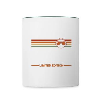 1998 - Tasse zweifarbig - Weiß/Dunkelgrün - Vorne