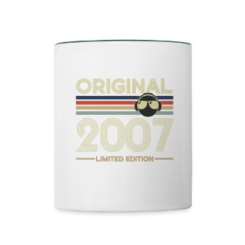 2007 - Contrasting Mug - white/dark green - Front